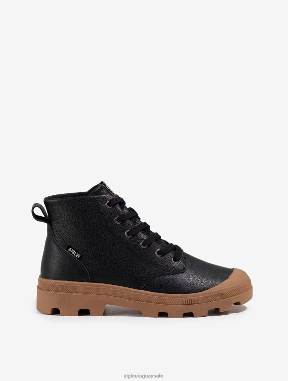 Aigle hombres zapatos T20BD263 negro el zapato versátil en piel