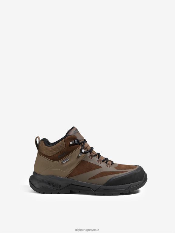 Aigle hombres zapatos T20BD260 marron oscuro el zapato para caminar ultraligero con membrana impermeable